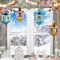 4 Pieces Hanukkah Ornaments Jewish Glass Dreidel Ornaments Hanukkah Decorations for Christmas Tree Wall Home Door Wreath Hanging